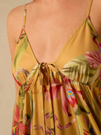 CAJUNI Vestido Camiseta Boho Feminino, Impressão Tropical de Cobra e Rododendro, Vestido de Verão Casual de Férias